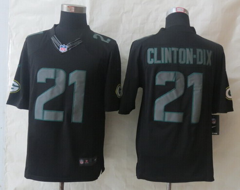 Nike Green Bay Packers 21 Ha Ha Clinton Dix Black Impact Limited Jersey on sale for Cheap wholesale from China