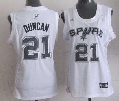 white tim duncan jersey