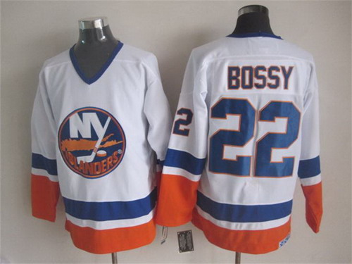 New York Islanders #22 Mike Bossy Baby Blue CCM Throwback Stitched