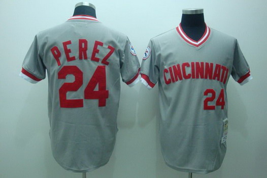 Tony Perez Men's Cincinnati Reds Throwback Jersey - White Authentic
