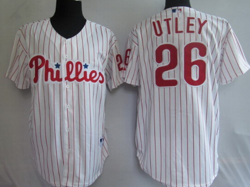 Philadelphia Phillies #26 Chase Utley White Jersey on sale ...