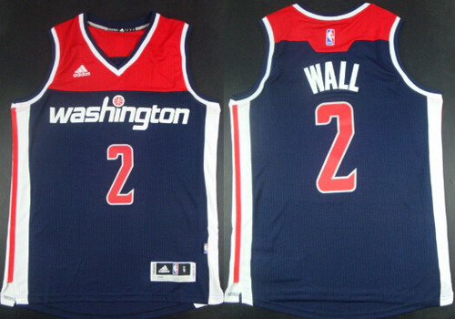Washington Wizards #2 John Wall Revolution 30 Swingman 2014 New Navy Blue Jersey
