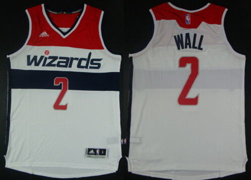 Washington Wizards #2 John Wall Revolution 30 Swingman 2014 New White Jersey