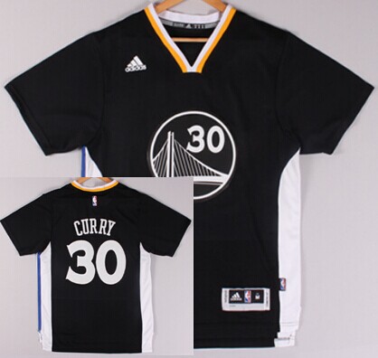 warriors black sleeve jersey