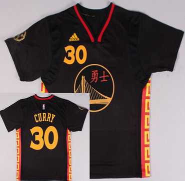 Golden State Warriors #30 Stephen Curry Gray Chinese New Year Jersey