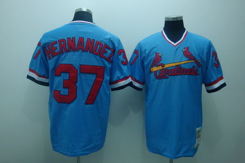 St. Louis Cardinals #37 Keith Hernandez 1979 Light Blue Throwback Jersey on  sale,for Cheap,wholesale from China