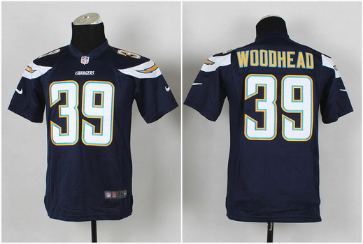 Nike San Diego Chargers #39 Danny Woodhead 2013 Navy Blue Game Kids Jersey