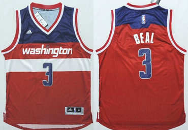 Washington Wizards #3 Bradley Beal Revolution 30 Swingman 2014 New Red Jersey