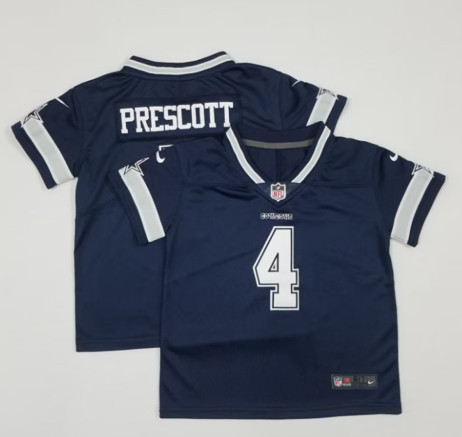 Toddlers Dallas Cowboys #4 Dak Prescott Navy Blue 2021 Vapor Untouchable Stitched Nike Limited 