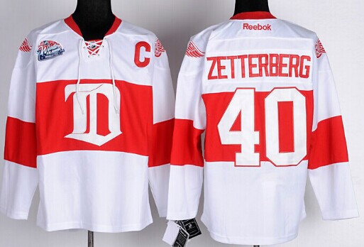 Reebok Henrik Zetterberg Detroit Red Wings 2014 Winter Classic NHL Jersey  XXL