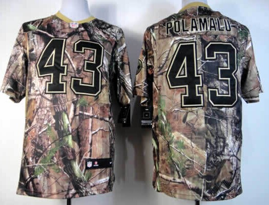 Nike Pittsburgh Steelers #43 Troy Polamalu Realtree Camo Elite Jersey