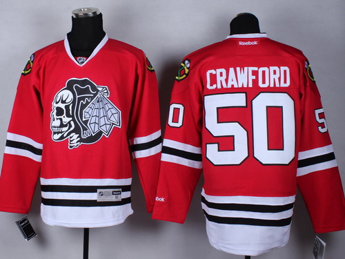 blackhawks black skull jersey
