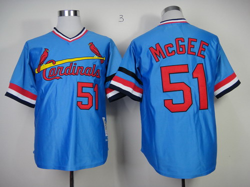 Men's 1982 St. Louis Cardinals #1 Ozzie Smith Replica Blue