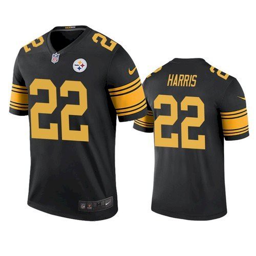 كشافات اضاءة منزلية Men's Pittsburgh Steelers #22 Najee Harris Black 2021 Limited Football Jersey كشافات اضاءة منزلية