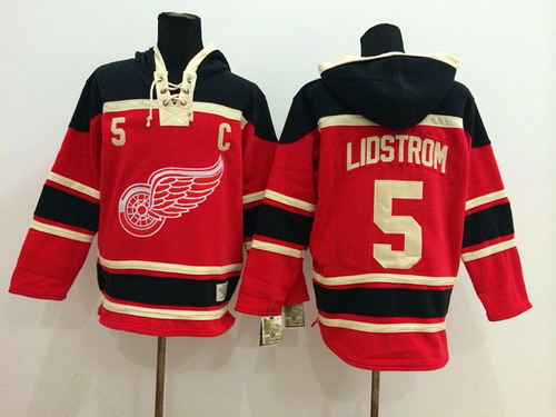 Nhl Detroit Red Wings Hockey Jersey Liostrom #5