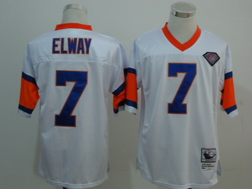 white john elway jersey