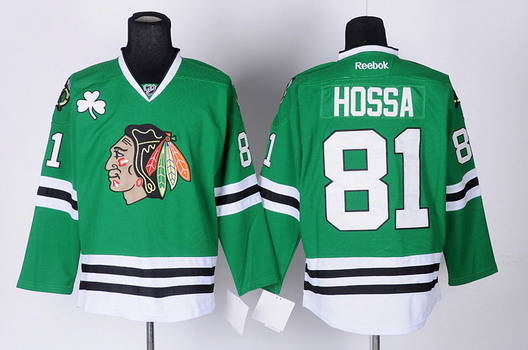 Premier Men's Marian Hossa Red Jersey - #81 Hockey Chicago