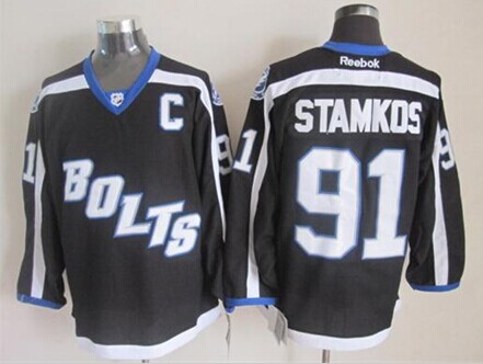 Cheap Tampa Bay Lightning Hockey Jerseys #91 Steven Stamkos Jersey Home  Blue Road White Alternate Third Black Stitched Jerseys - AliExpress