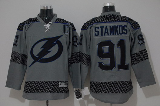 Tampa Bay Lightning #91 Steven Stamkos 2014 Training Black Jersey