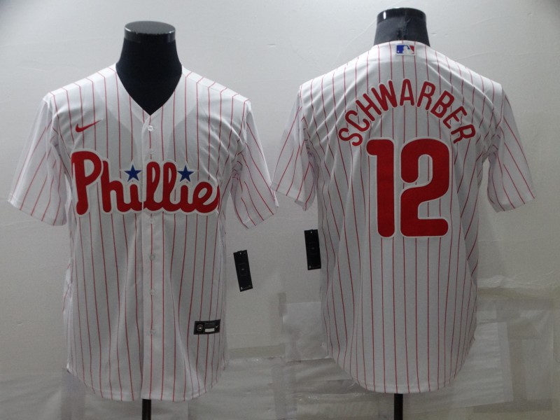 Men's Philadelphia Phillies #12 Kyle Schwarber White Cool Base Stitched  Jersey on sale,for Cheap,wholesale from China