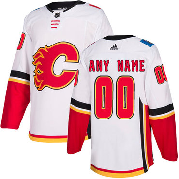 Calgary Flames adidas Authentic Custom Jersey - Red