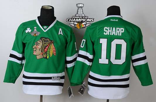 chicago blackhawks green jersey