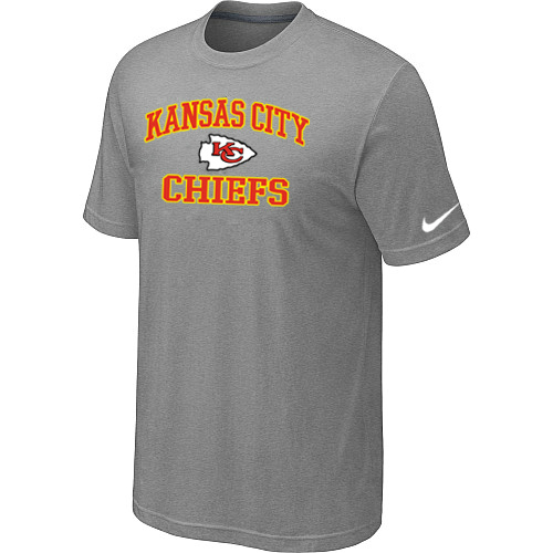 Kansas City Chiefs Heart & Soul Dark grey TShirt on sale,for Cheap