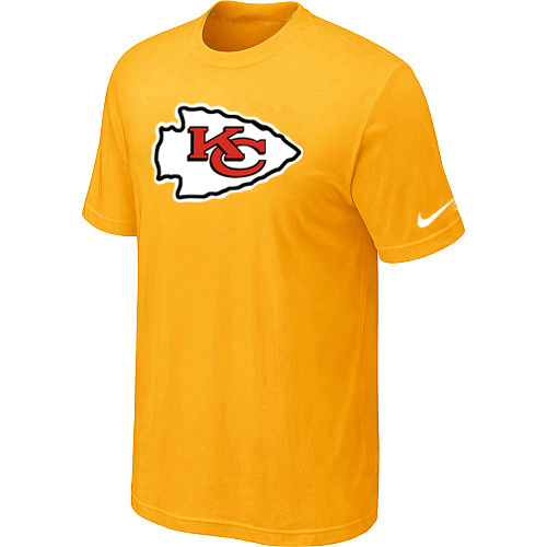 Kansas City Chiefs Sideline Legend Authentic Logo TShirt Yellow on