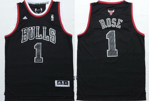 Chicago Bulls #1 Derrick Rose Black Pinstripe Throwback Swingman Jersey on  sale,for Cheap,wholesale from China