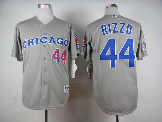 Anthony Rizzo Chicago Cubs Gray men's Majestic jersey