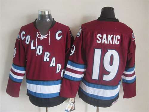 JOE SAKIC COLORADO AVALANCHE 2001 3RD ALTERNATE KOHO JERSEY LARGE