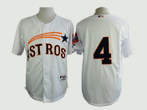 Men's Houston Astros #28 Colby Rasmus 1972 White Turn Back The