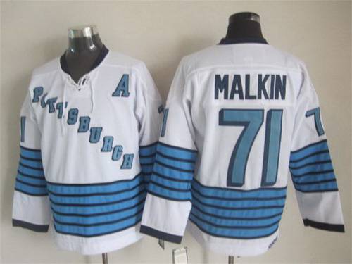 Evgeni Malkin Autographed and Framed White Penguins Jersey