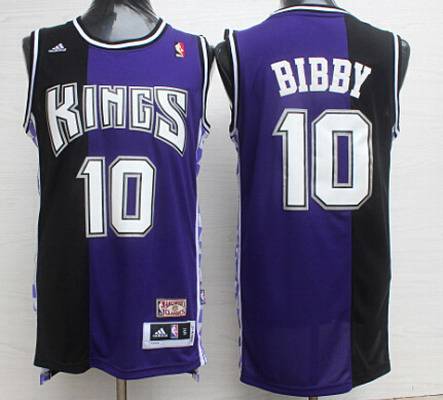 Majest NBA Mens Small Purple Sacramento Kings Jersey Swingman Mike Bibby #10