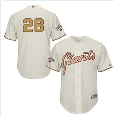 buster posey gold jersey