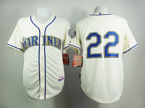 Men's Seattle Mariners #22 Robinson Cano Cream Jersey on sale,for  Cheap,wholesale from China