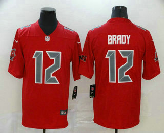 Men's Tampa Bay Buccaneers #12 Tom Brady Red 2020 Color ...