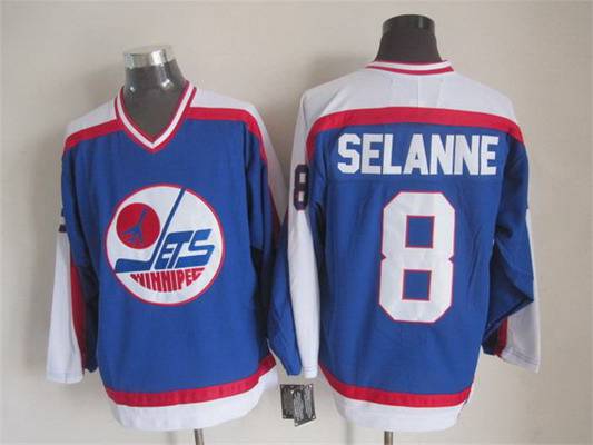 VINTAGE AUTHENTIC TEEMU SELANNE WINNIPEG JETS JERSEY XL HOCKEY 26x28.5 CCM  KOHO