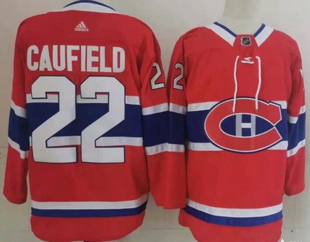 Men's Montreal Canadiens Cole Caufield #22 Reverse Retro 2021 Blue Jersey