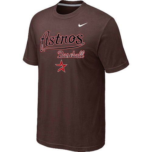 Nike MLB Houston Astros 2014 Home Practice TShirt Brown on sale,for