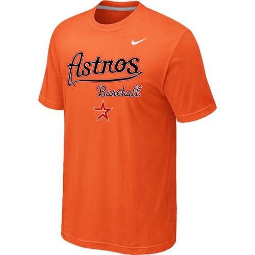 Nike MLB Houston Astros 2014 Home Practice TShirt Orange on sale,for