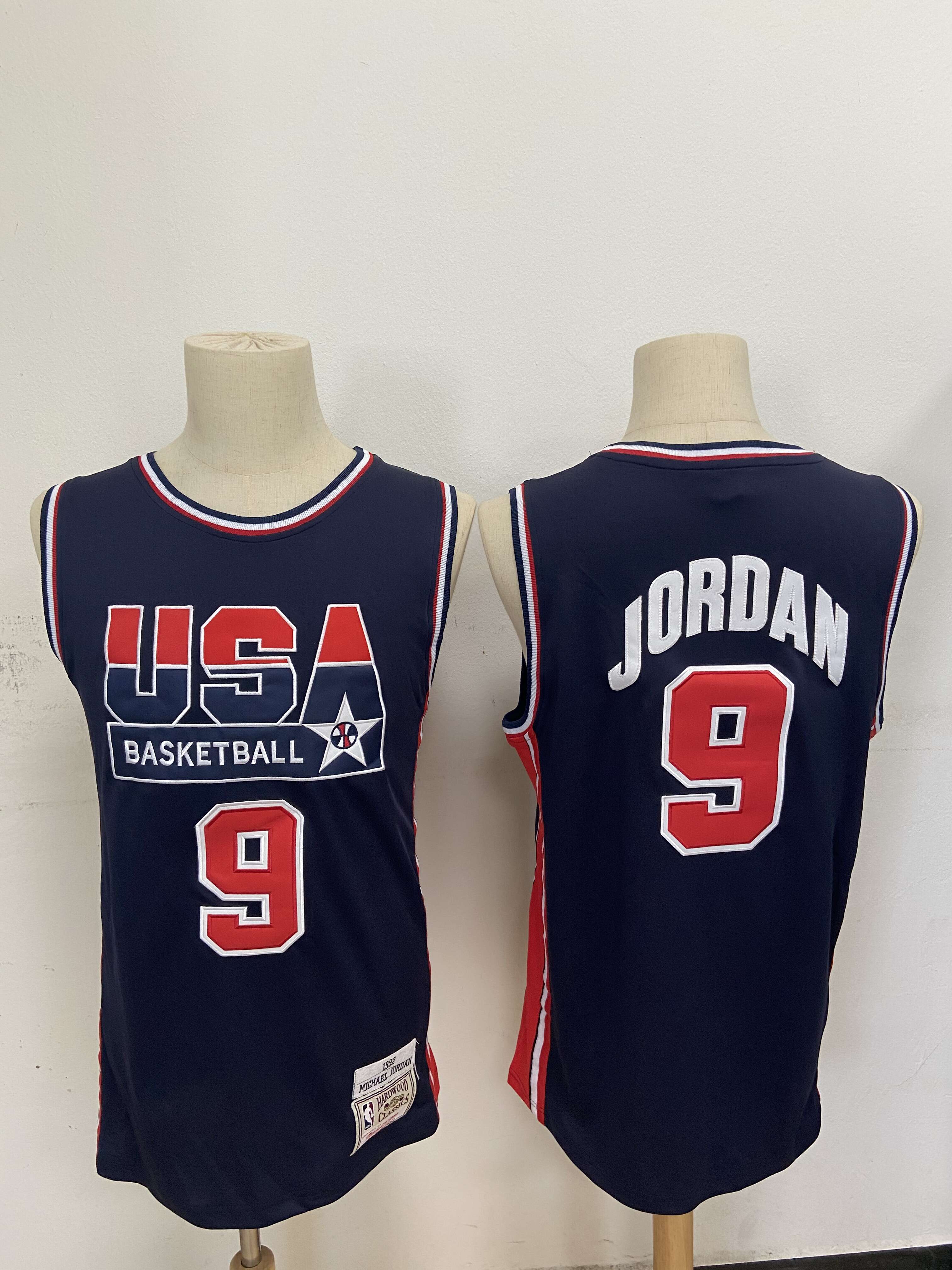 Michael Jordan Nike USA Basketball Jersey #9 White Mens Size Small