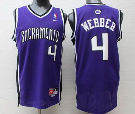 Sacramento Kings #4 Chris Webber Sacramento Purple Swingman Jersey on  sale,for Cheap,wholesale from China