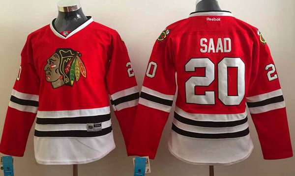 Women's Chicago Blackhawks #20 Brandon Saad Red Jersey
