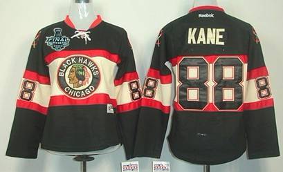 women's blackhawks jersey black