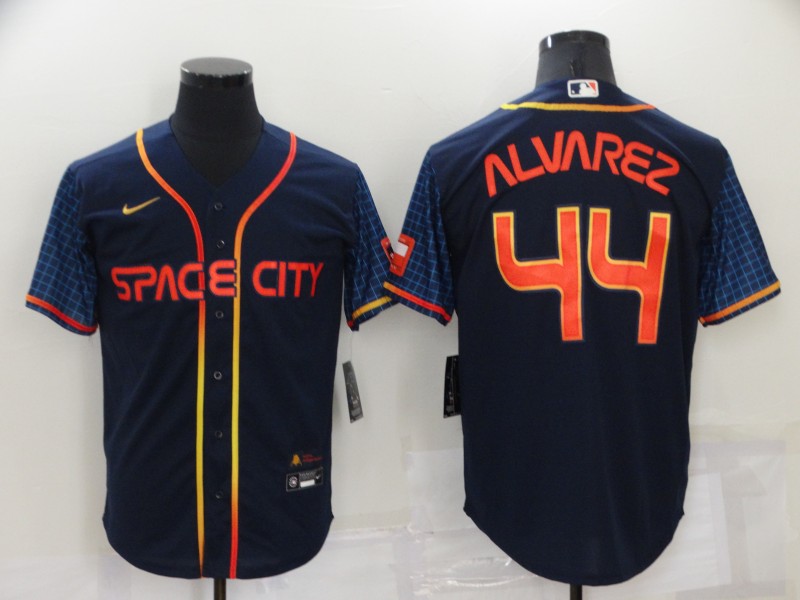 Baseball Jerseys New Houston Astros 44 Yordan Alvarez Navy Stitched 2022 Space  City Connect Jerseys